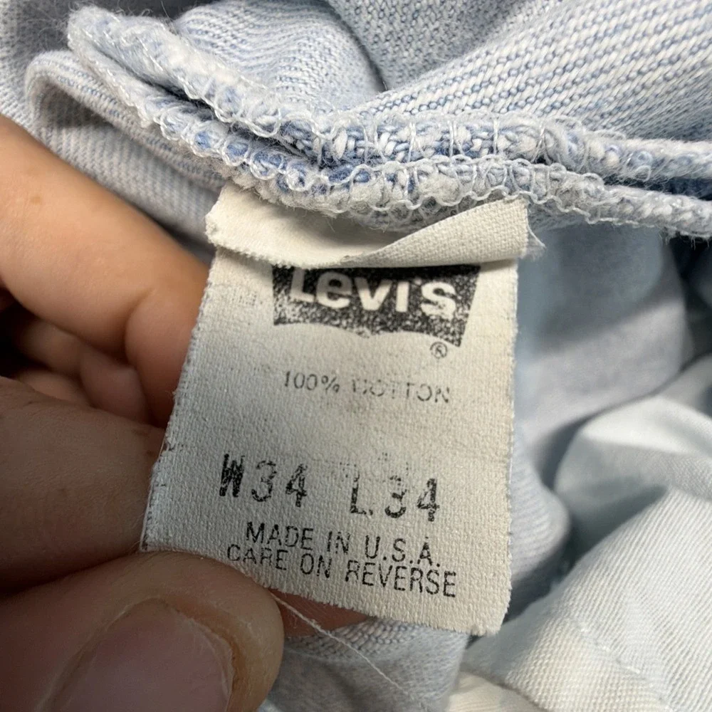 Vintage Levis 501 Made In USA Jeans Men's 34x34 (Fits 32x32) Denim 1992